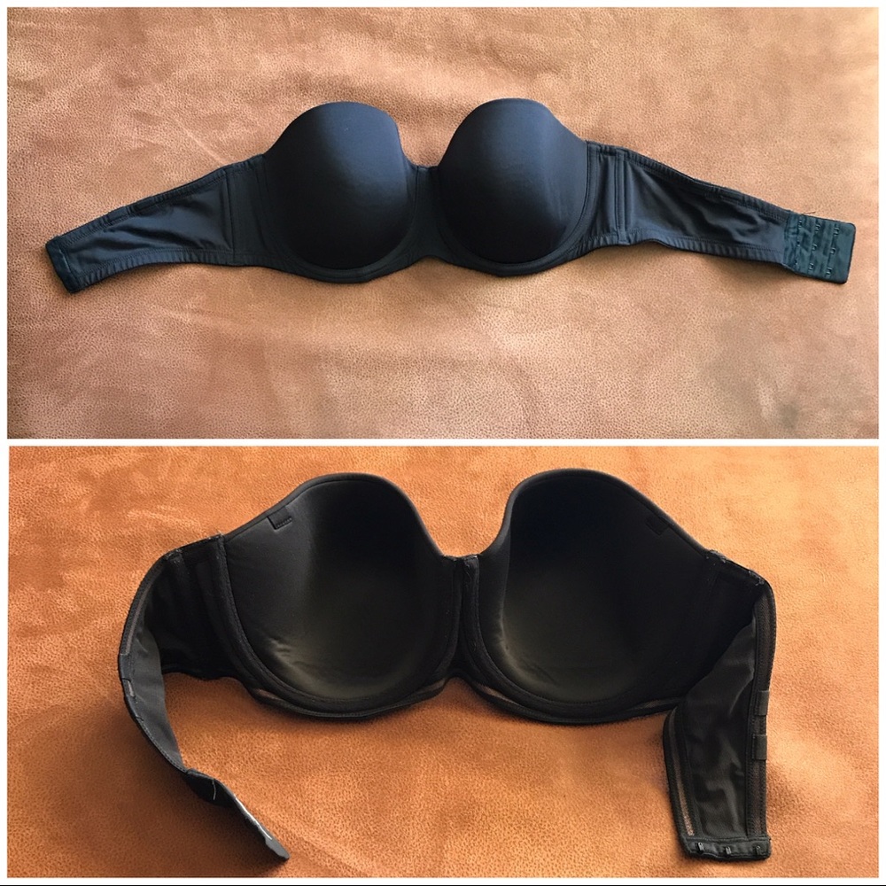 Black Strapless Bra